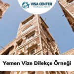 Yemen Vize Dilekçe Örneği